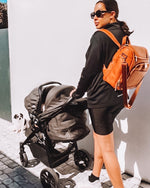 Load image into Gallery viewer, BENET Vegan Leather Diaper Bag - MAZH BabiesBaby BagShop MAZHBENET Vegan Leather Diaper Bag

